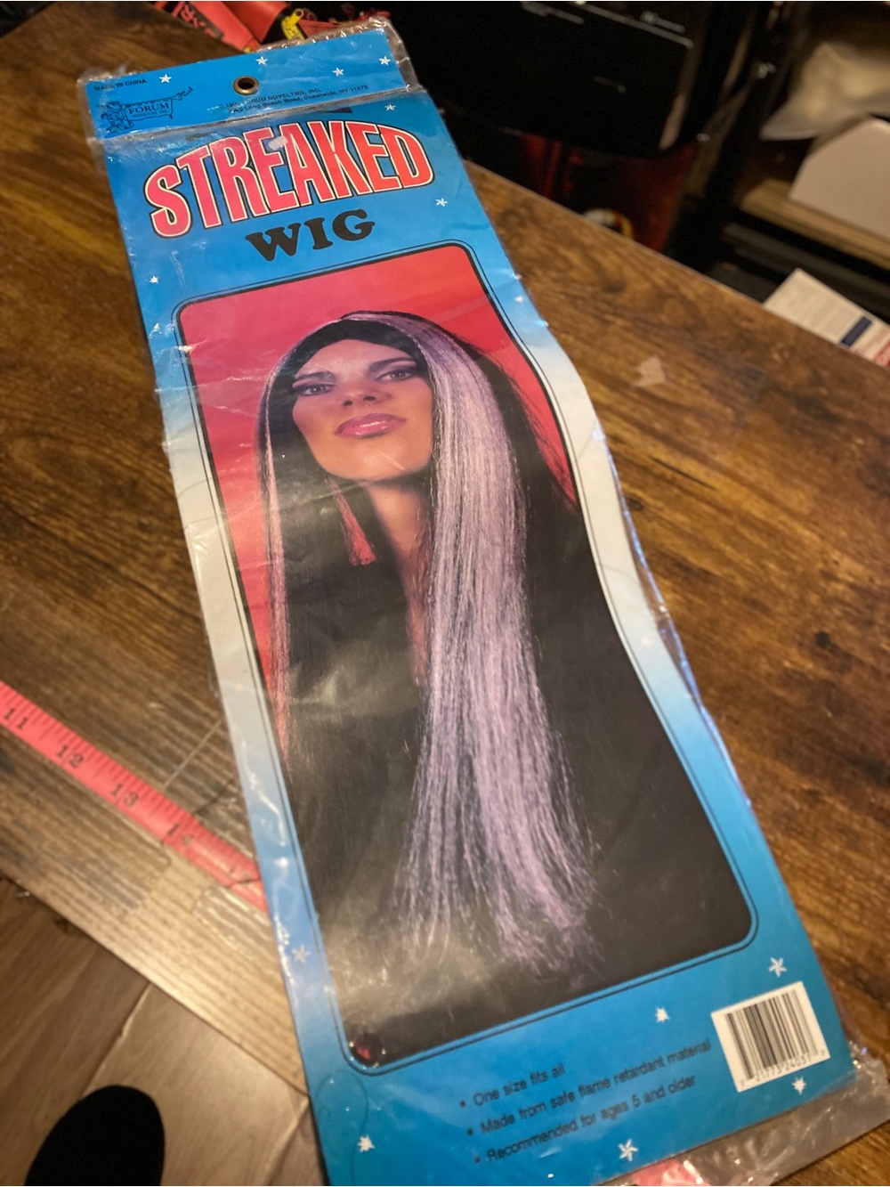 Vintage 1994 Forum Novelties long black wig